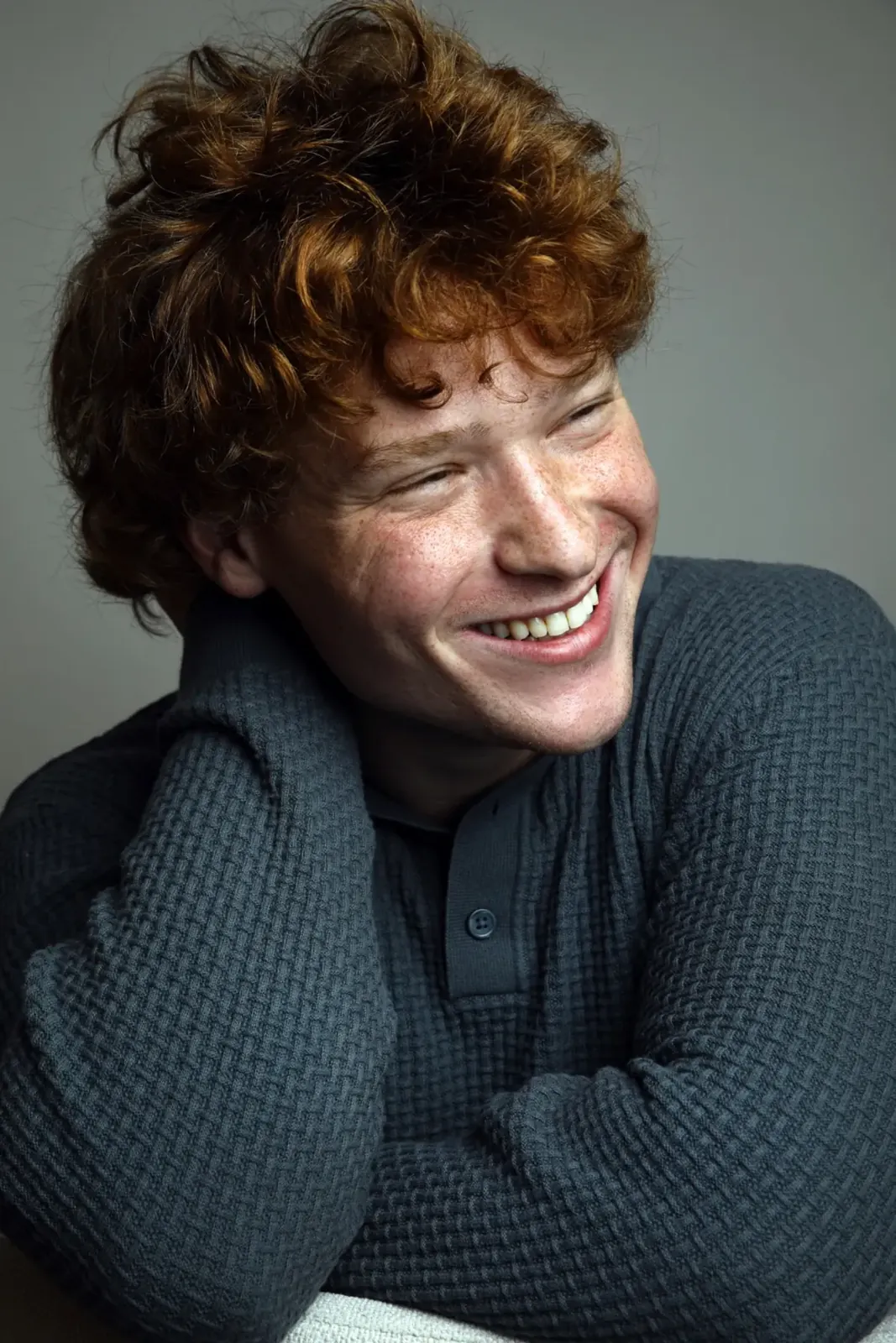Smiling commercial portrait